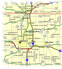 Map of the Rock River Valley
